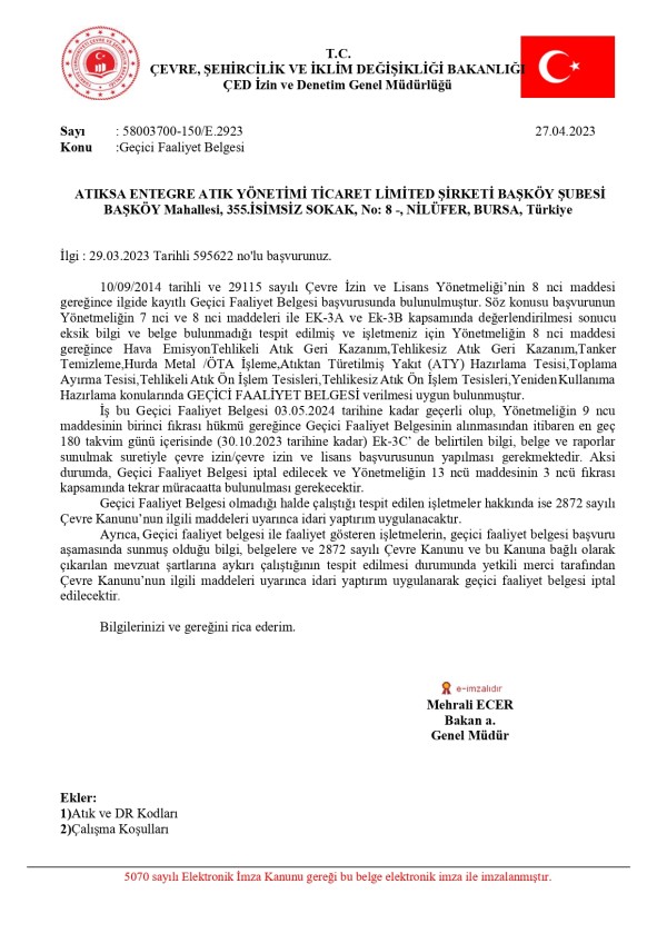 ATY Atık Kodları ATY Atık Kodları